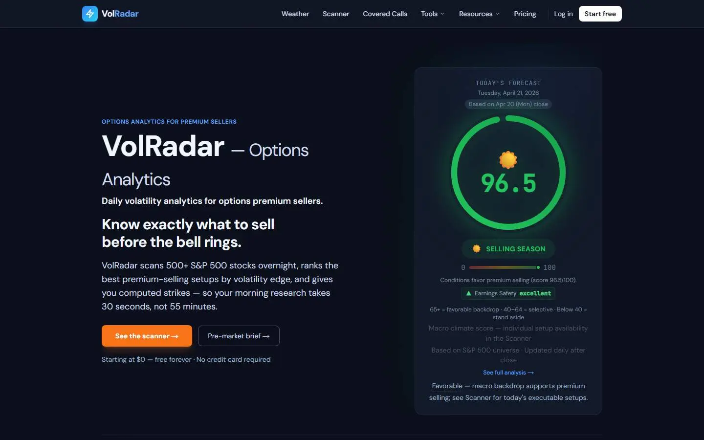 Screenshot 1 of VolRadar