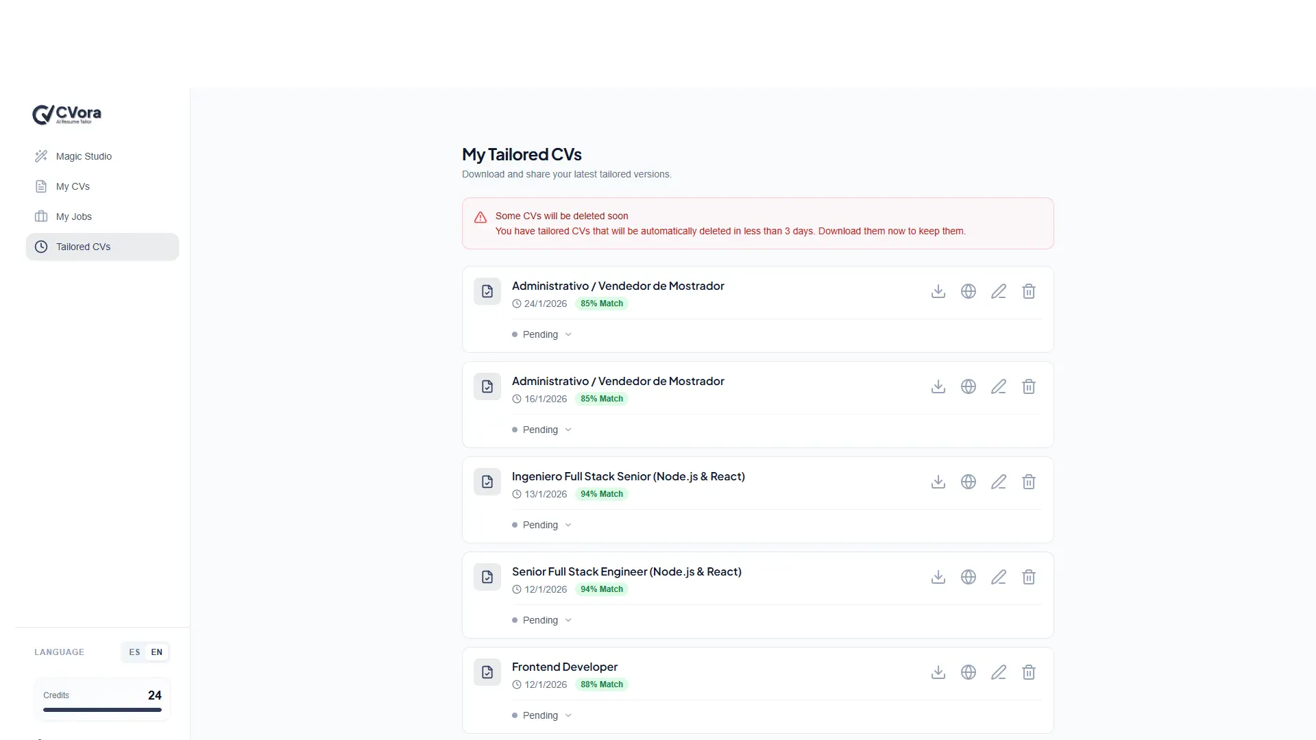 Screenshot 2 of CVora