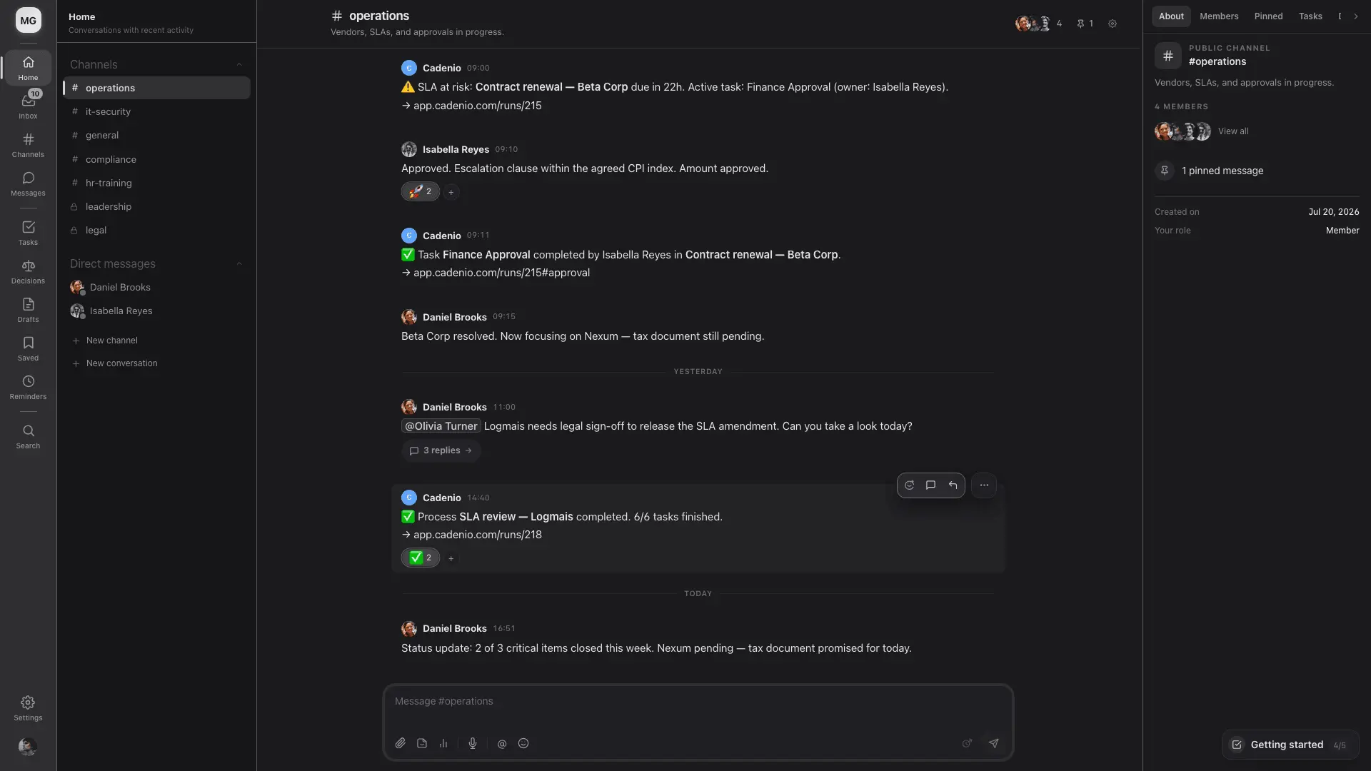 Screenshot 2 of Cadenio Chat