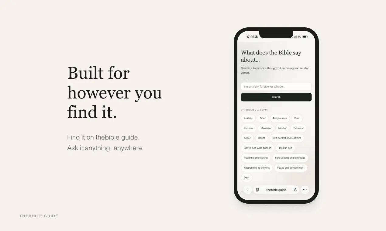 Screenshot 1 of The Bible Guide