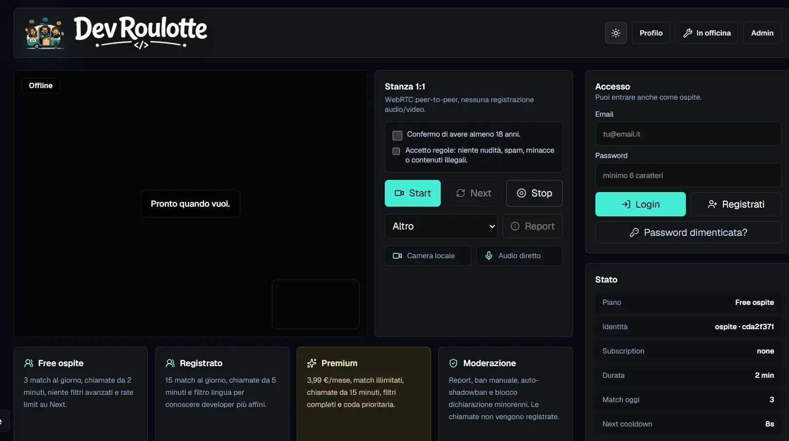 Screenshot 1 of DevRoulotte.chat