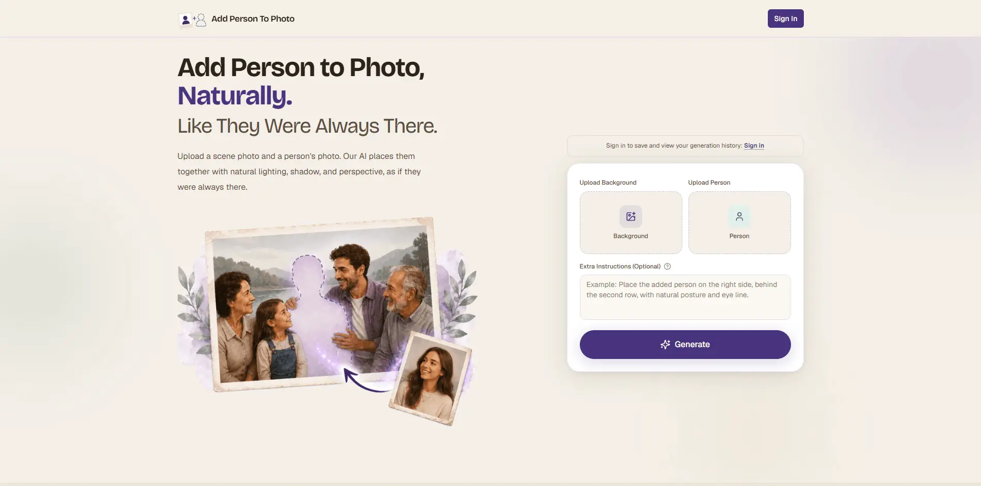 Screenshot 2 of Add Person to Photo