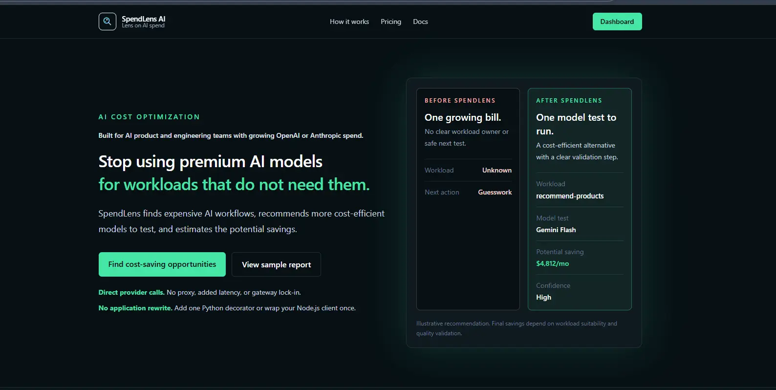Screenshot 1 of SpendLens AI