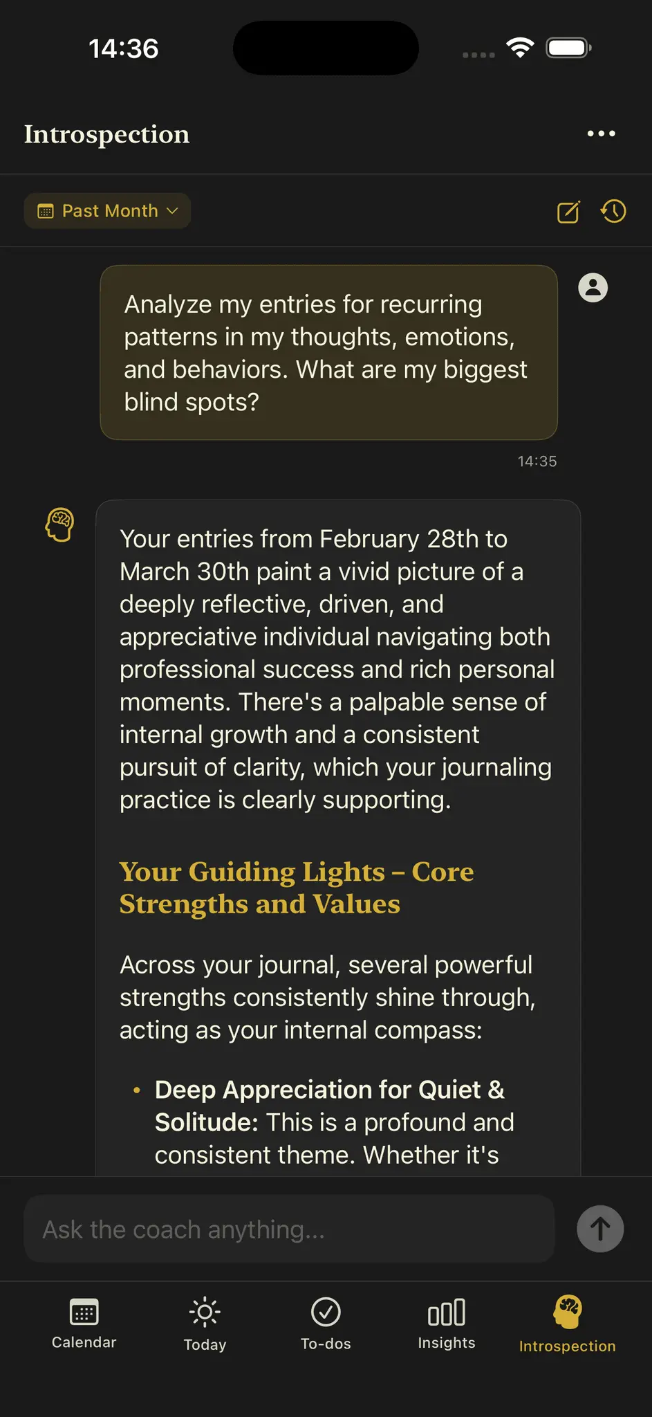 Screenshot 1 of Plume Journaling