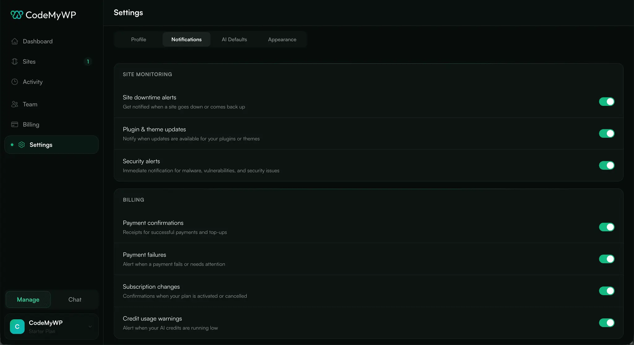 Screenshot 2 of CodeMyWP