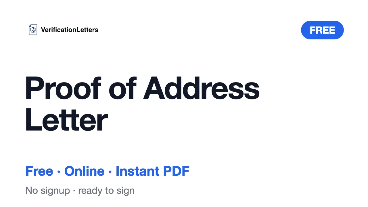 Screenshot 1 of VerificationLetters