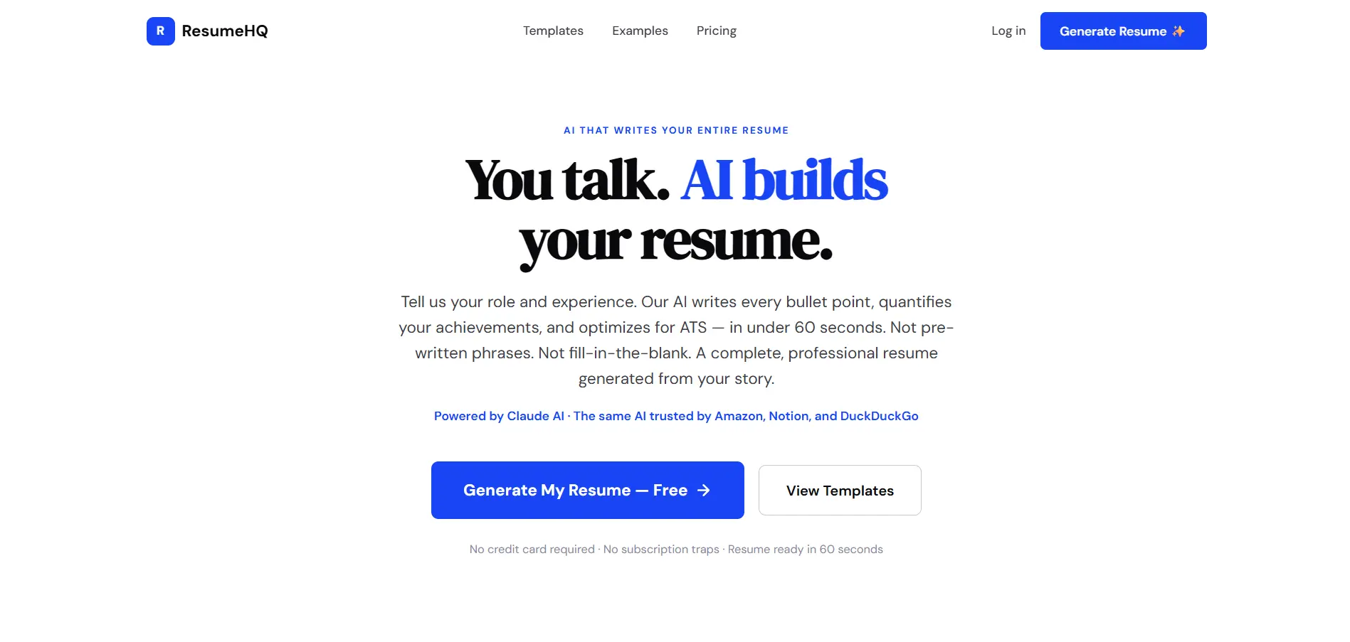 Screenshot 1 of ResumeHQ