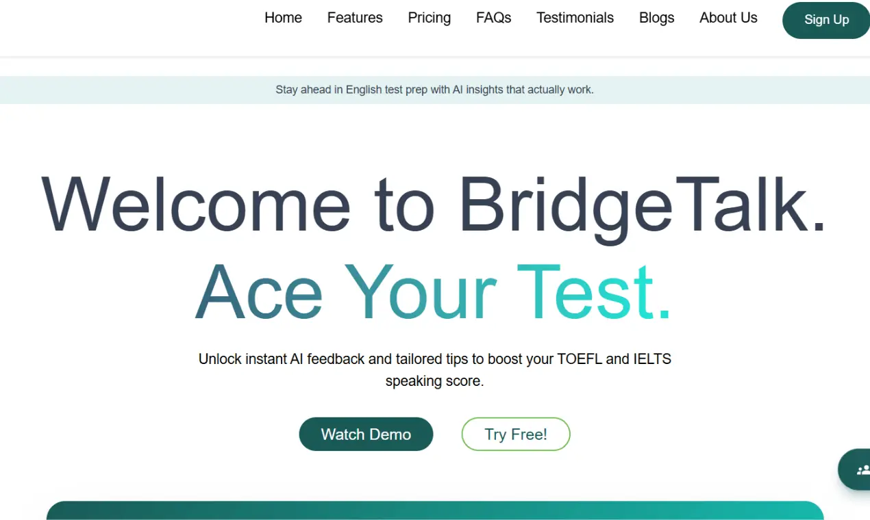 Screenshot 1 of Bridgetalk AI