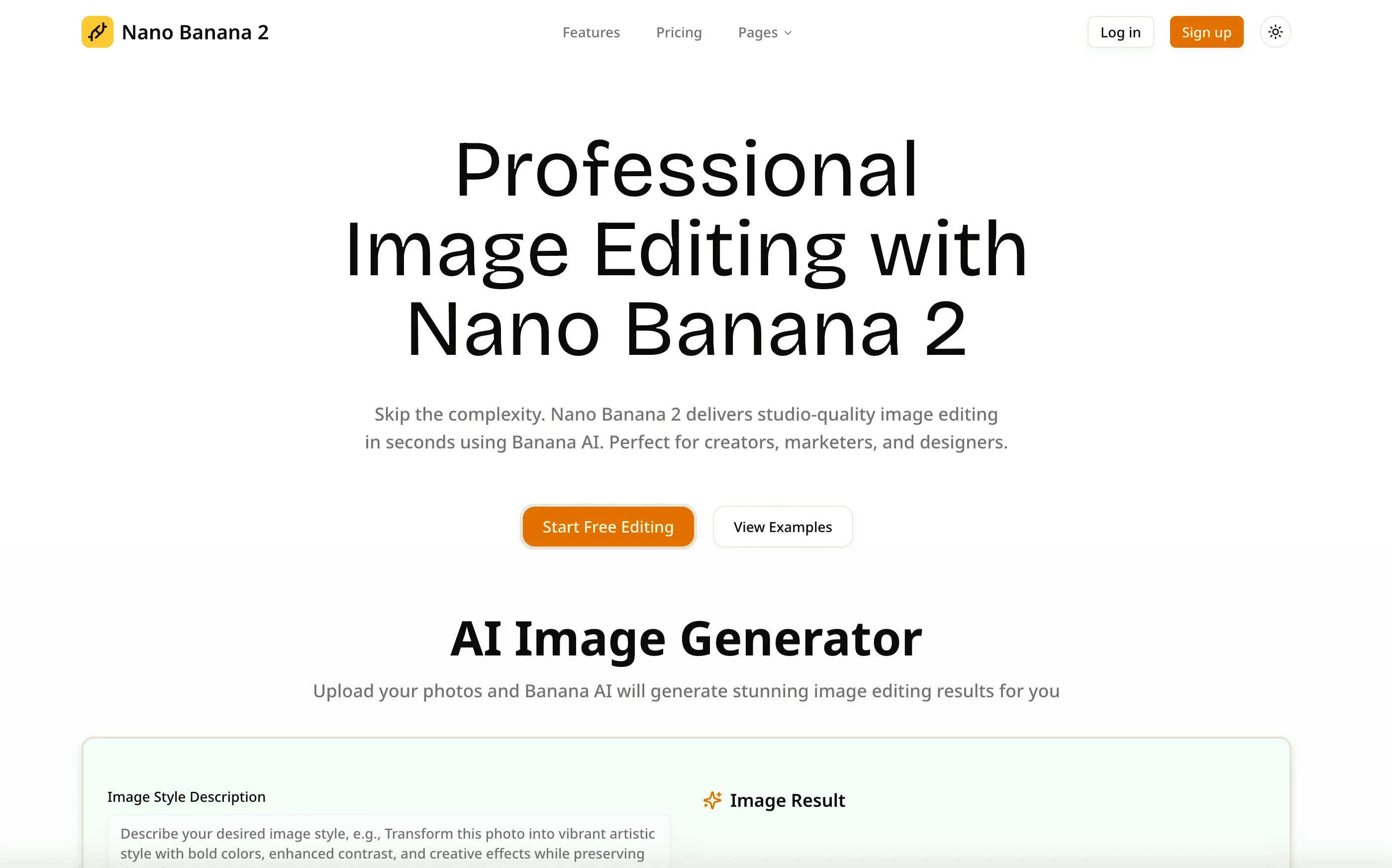 Screenshot 1 of Nano Banana 2 - AI Image Editing & Gener