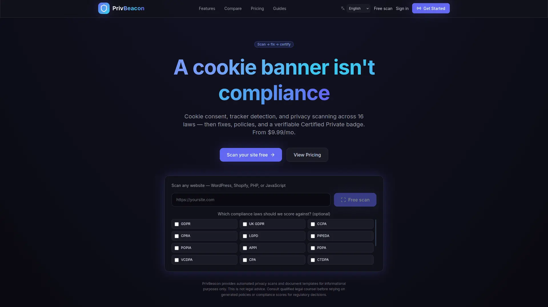 Screenshot 1 of PrivBeacon