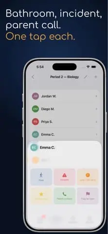Screenshot 4 of PrepPeriod: Classroom Log