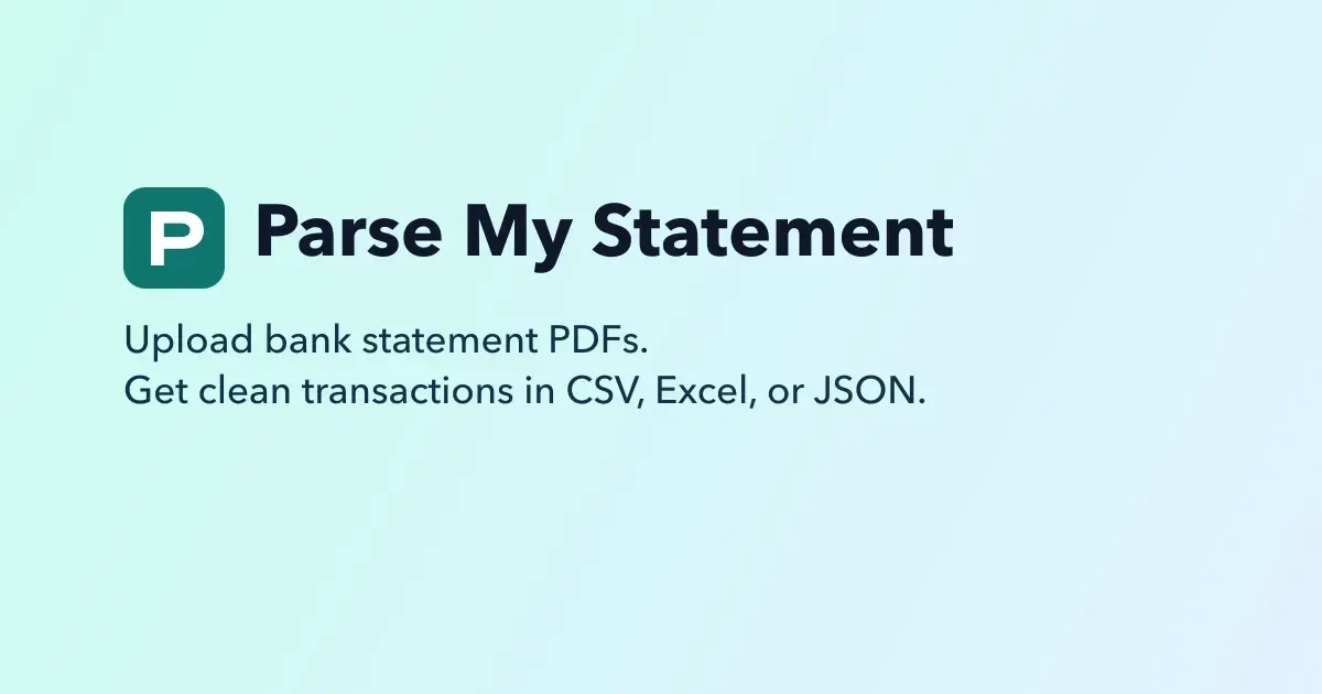 Screenshot 1 of Parse My Statement