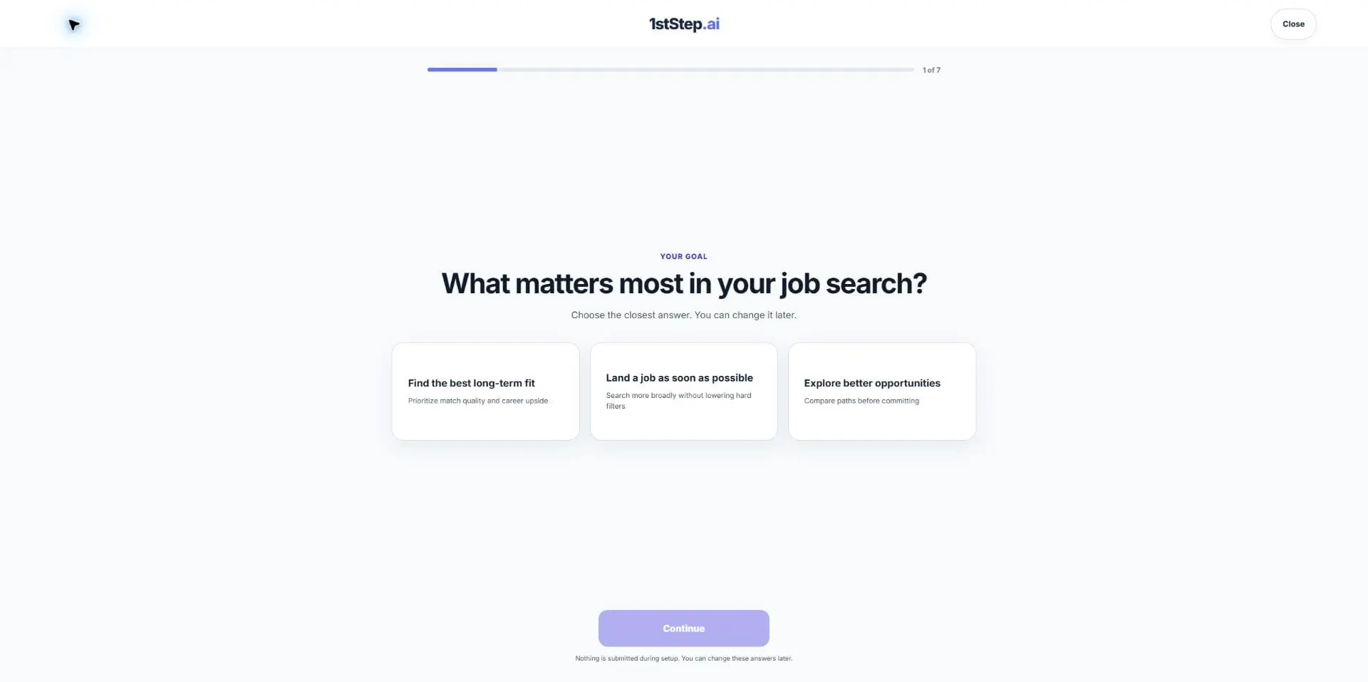 Screenshot 2 of 1stStep.ai