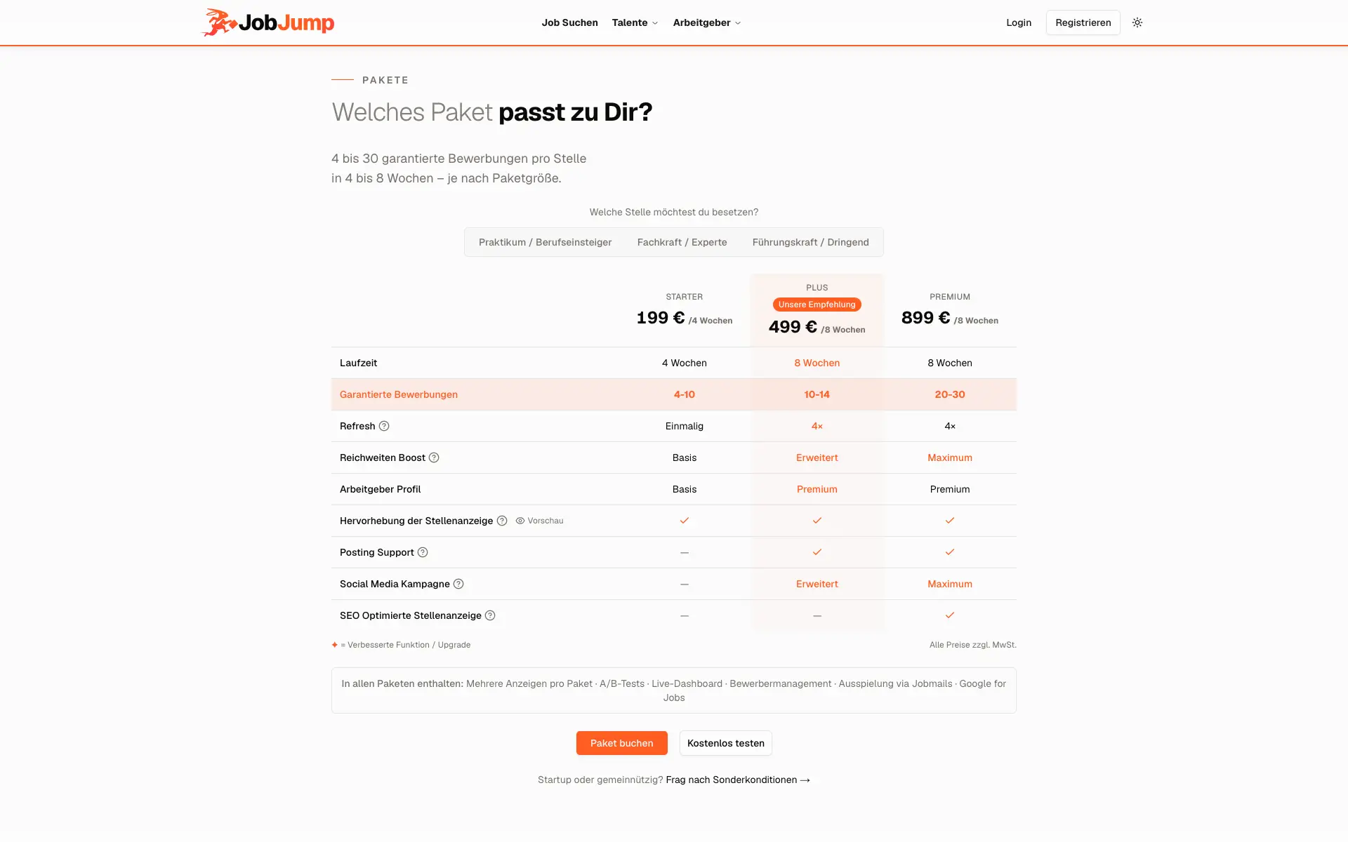 Screenshot 1 of JobJump Germany