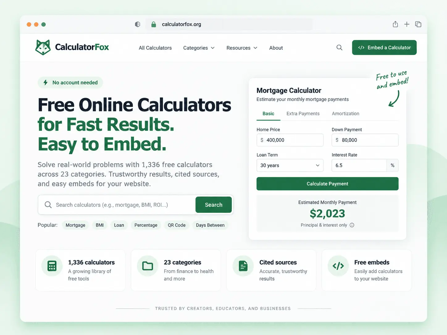 Screenshot 1 of CalculatorFox