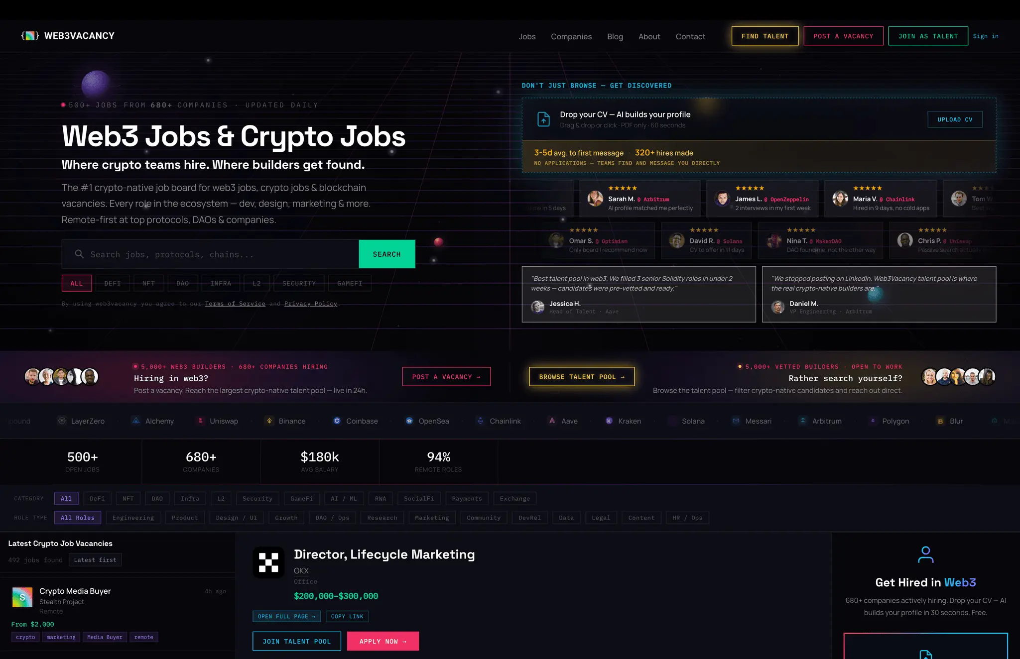 Screenshot 2 of web3vacancy