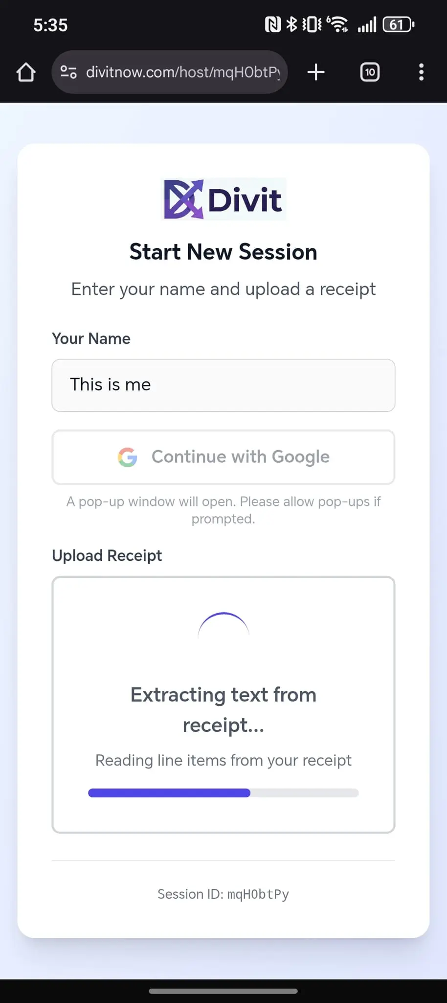 Screenshot 3 of Divit - Easy Bill Splitting in a Snap