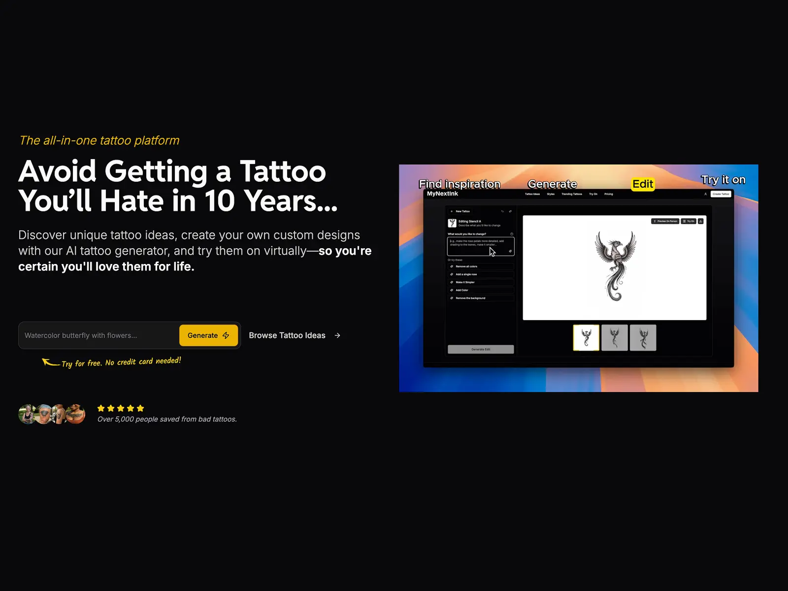 Screenshot 1 of MyNextInk