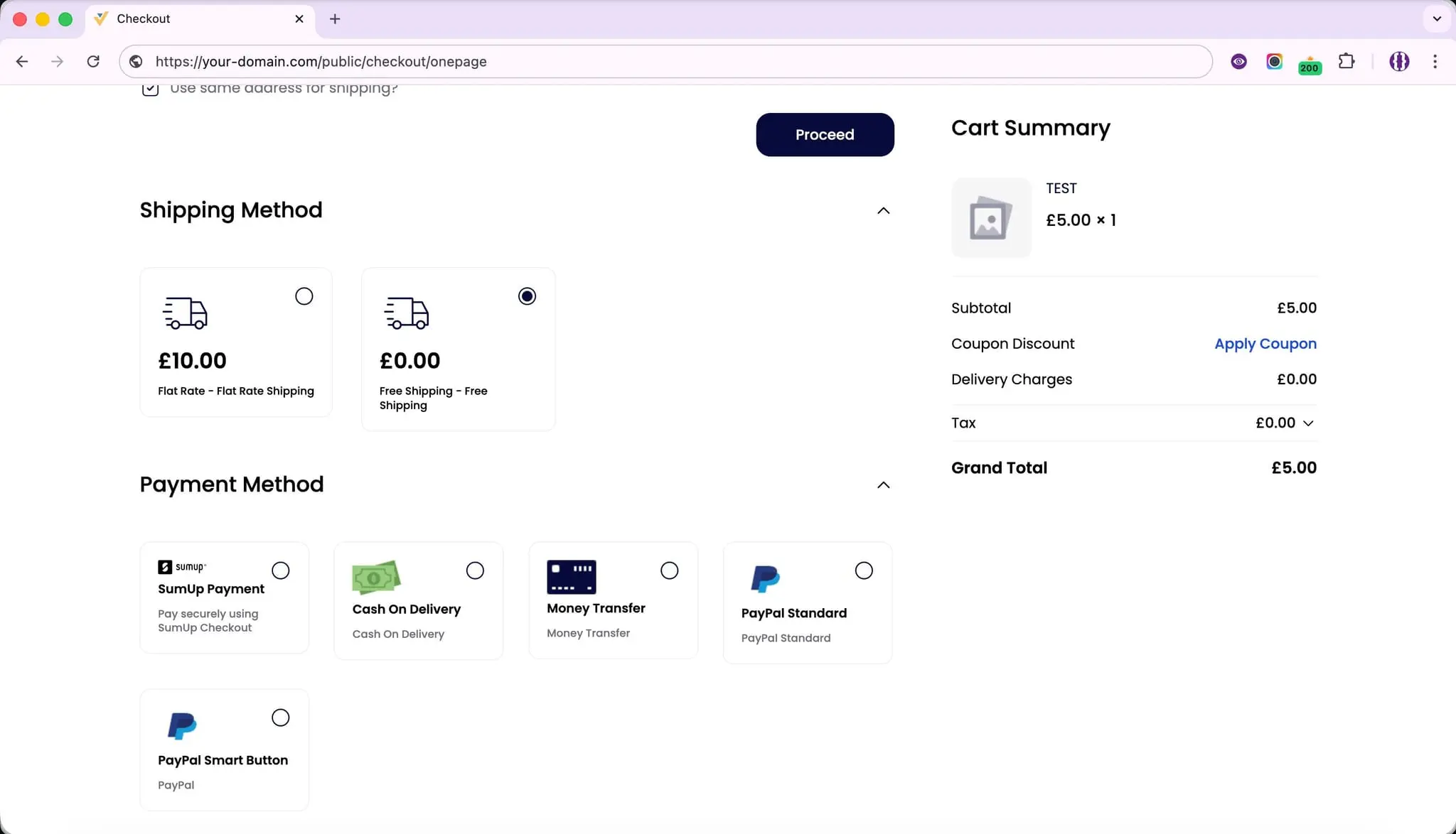 Screenshot 3 of SumUp Payment Gateway for Bagisto