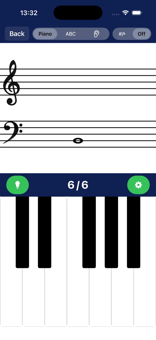 Screenshot 1 of NoteRacer: Piano Sight-Reading