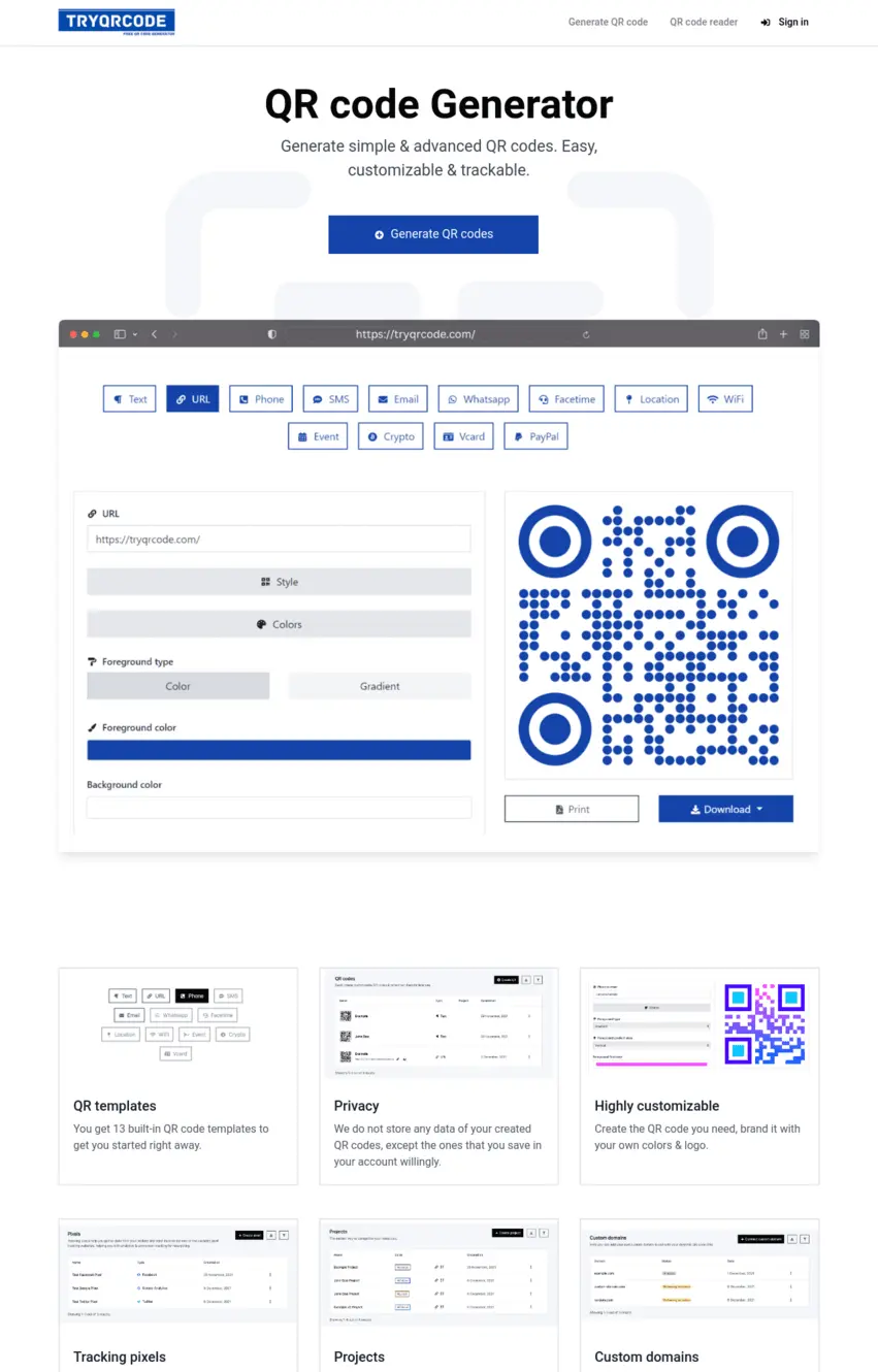 Screenshot 1 of TryQRCode