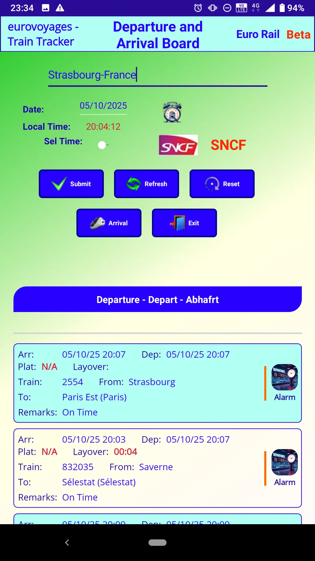 Screenshot 5 of EuroRail Tracker