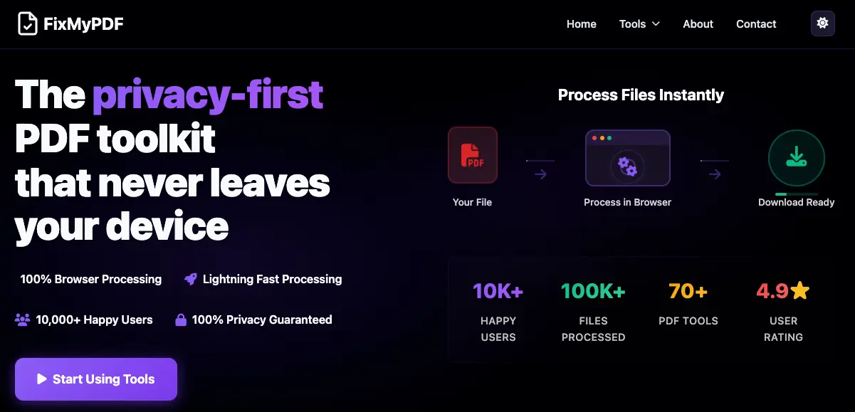 Screenshot 1 of FixMyPDF