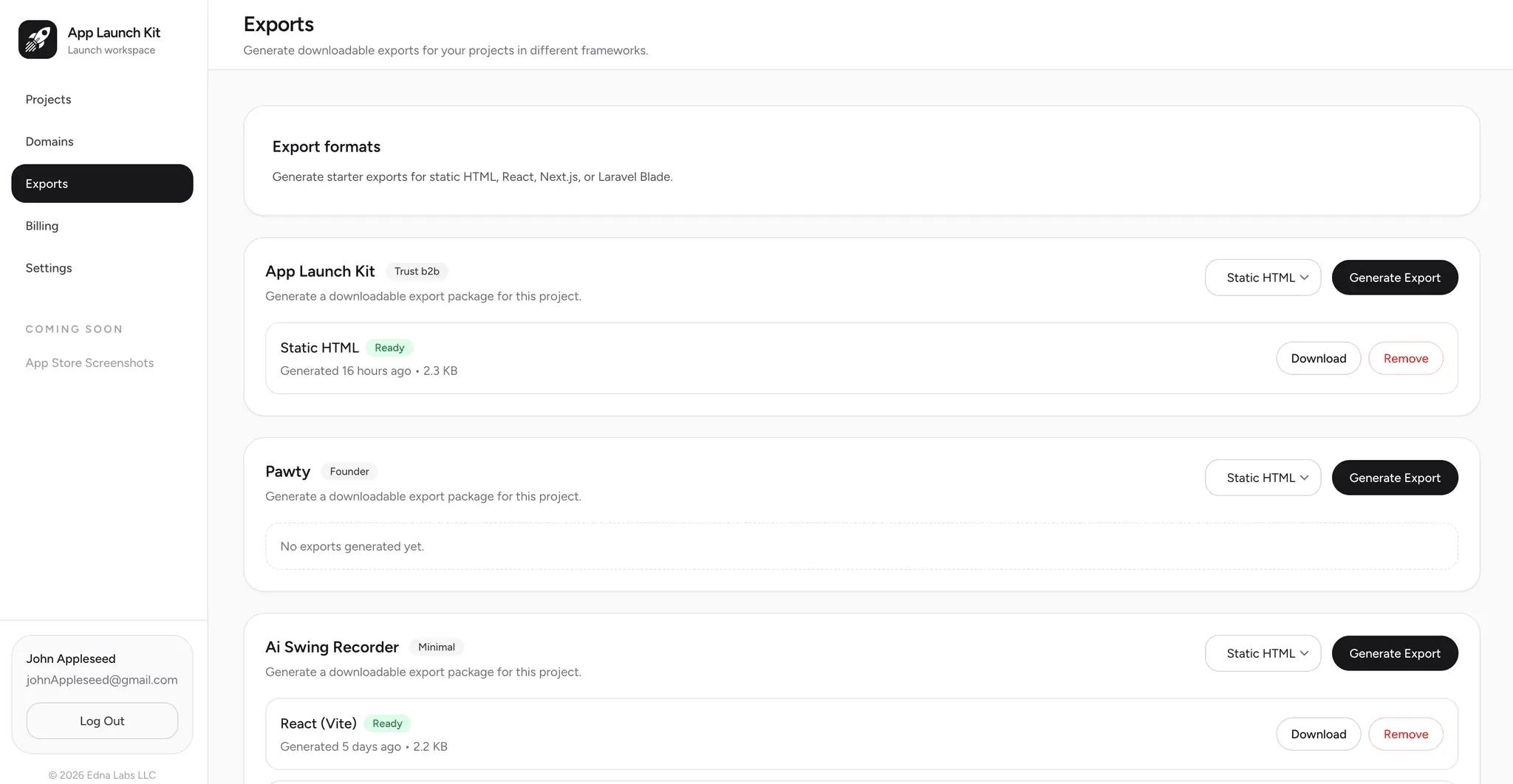 Screenshot 2 of App Launch Kit