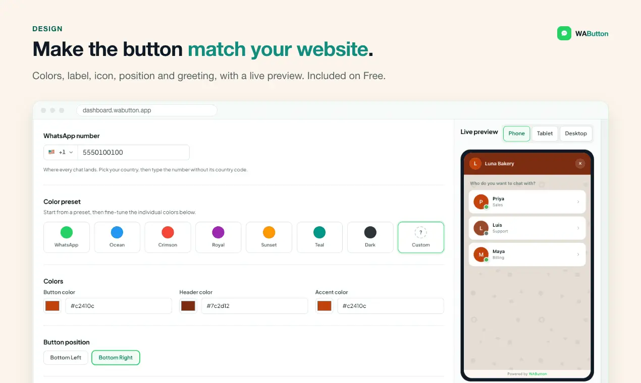 Screenshot 3 of WAButton