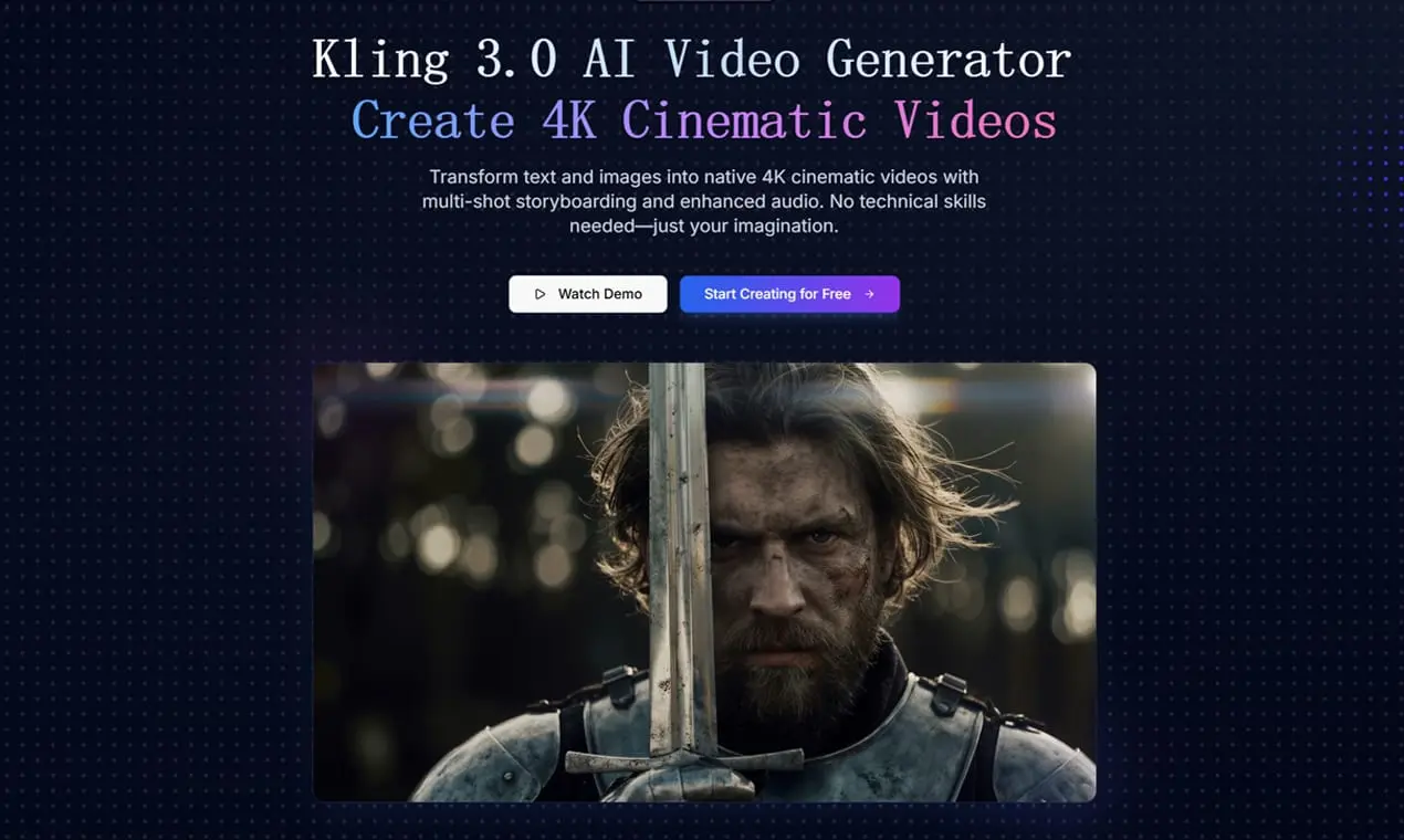 Screenshot 2 of Kling 3.0 AI Video Generator