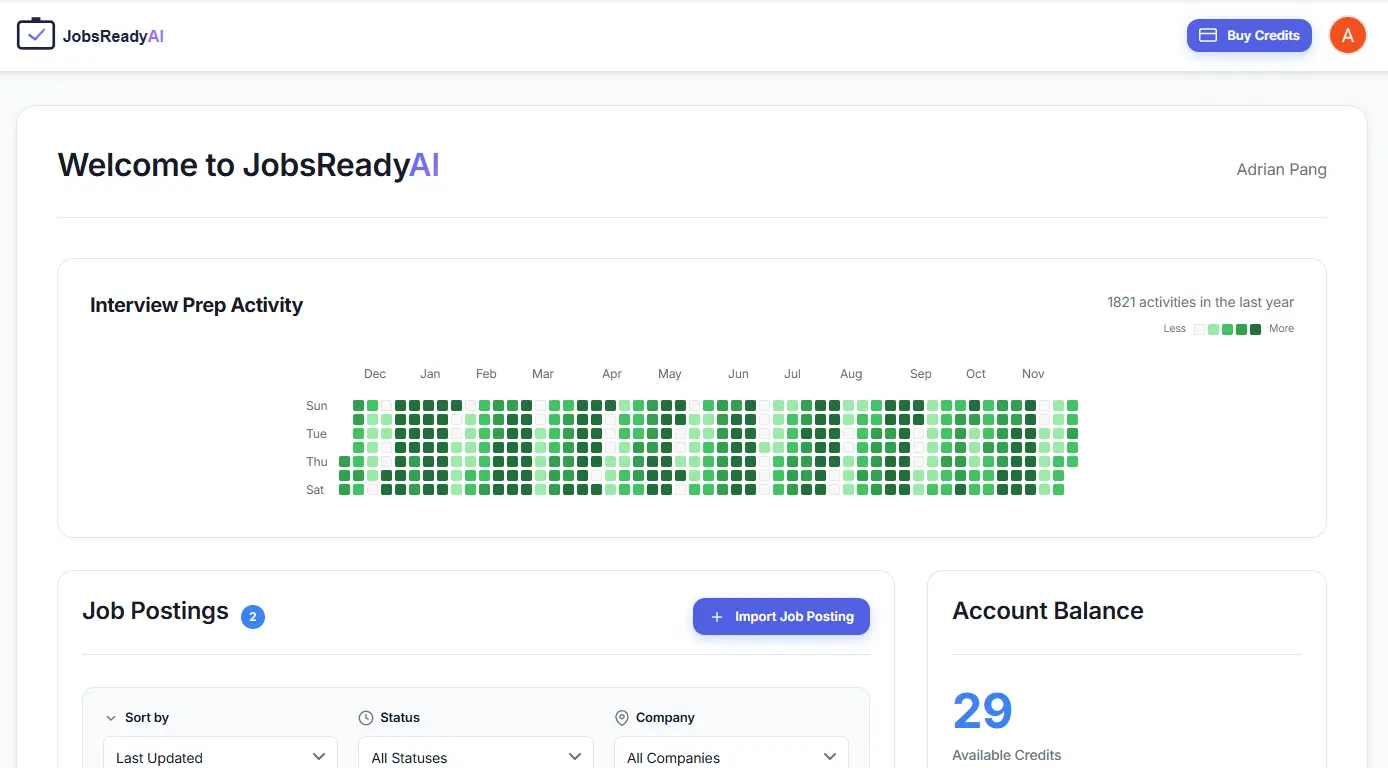Screenshot 1 of JobsReadyAI