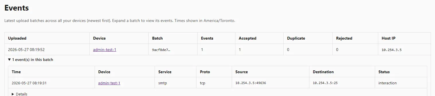 Screenshot 3 of Dataforge Honeypot