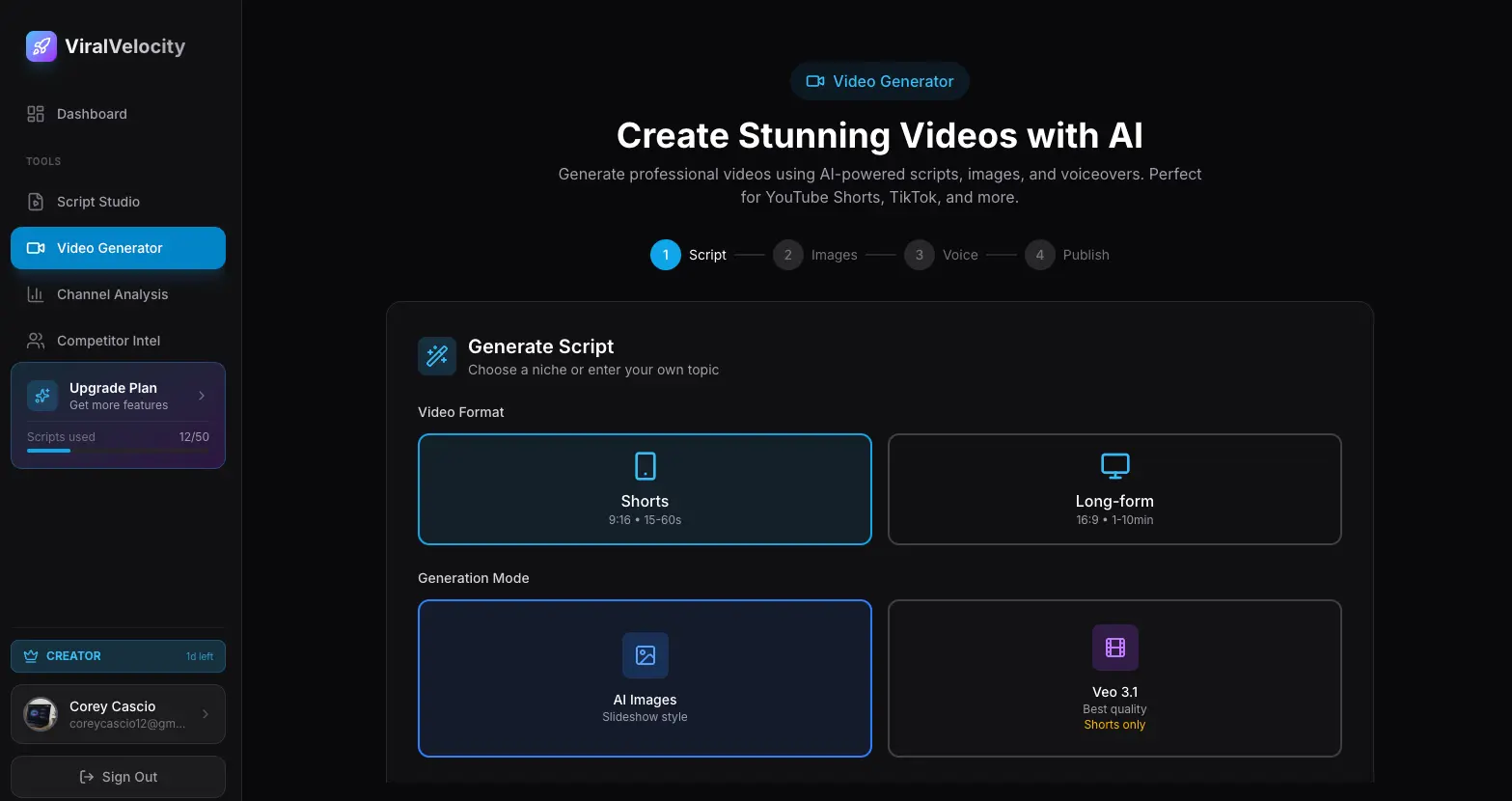 Screenshot 4 of Free YouTube Script Generator