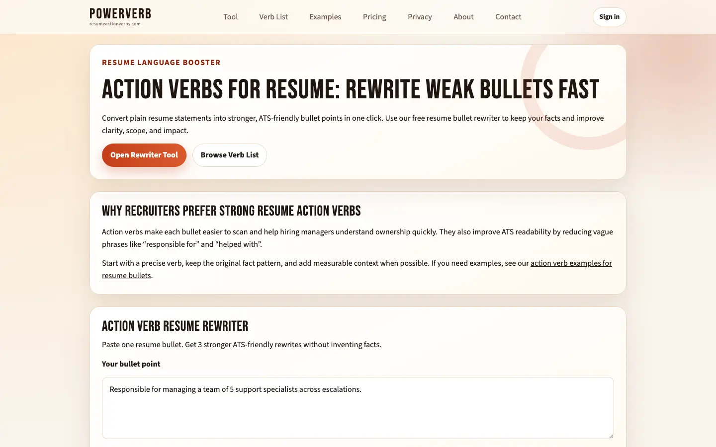 Screenshot 3 of PowerVerb