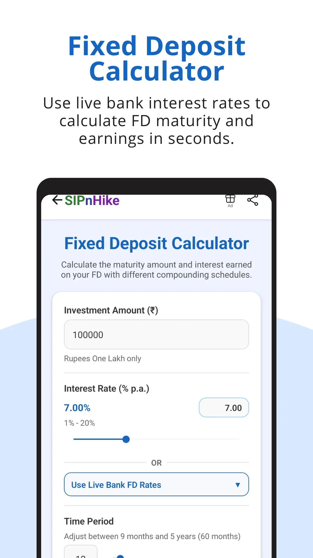 Screenshot 2 of SIPnHike – AI Financial Calculator