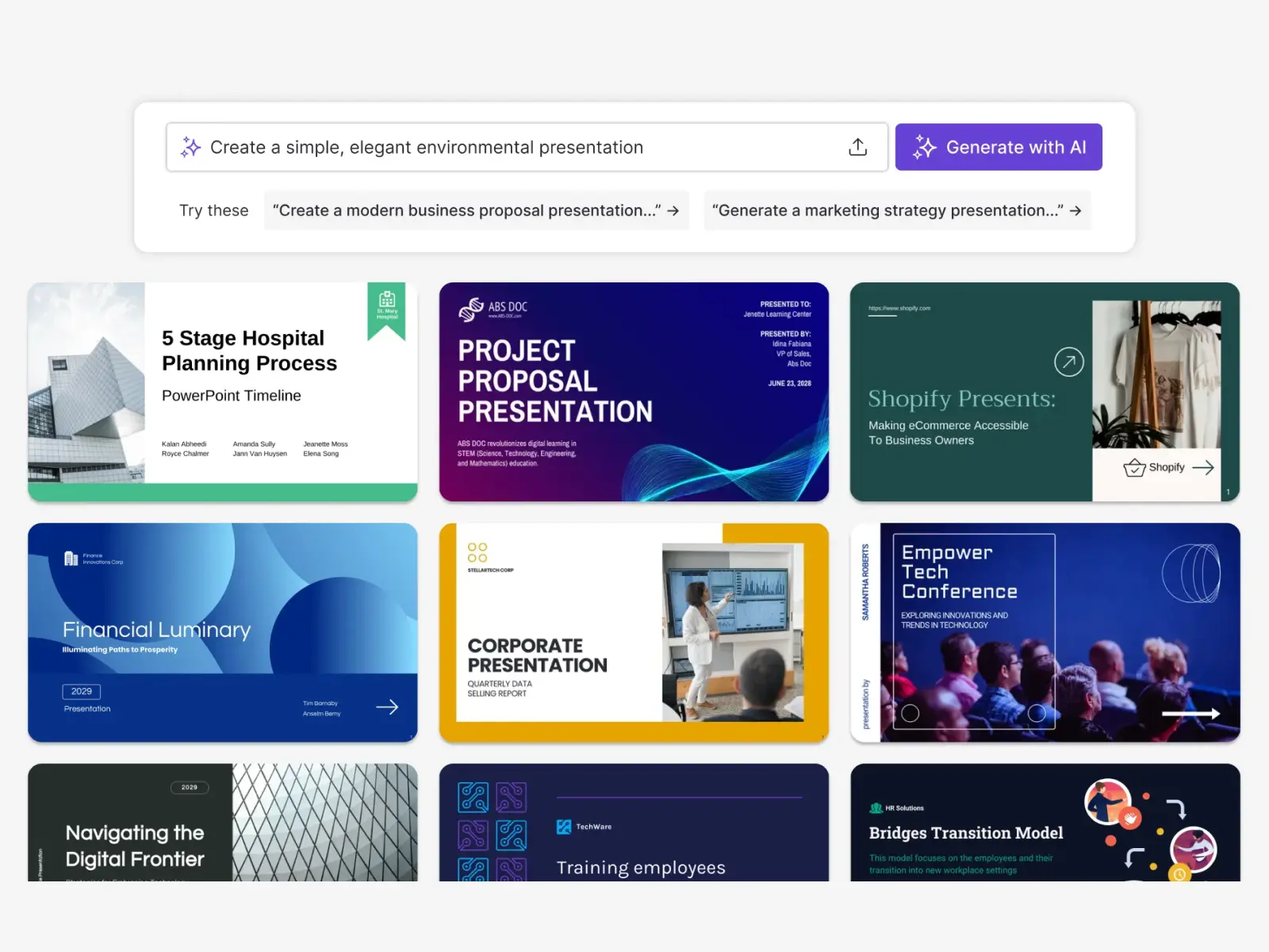 Screenshot 2 of AI Presentation Generator