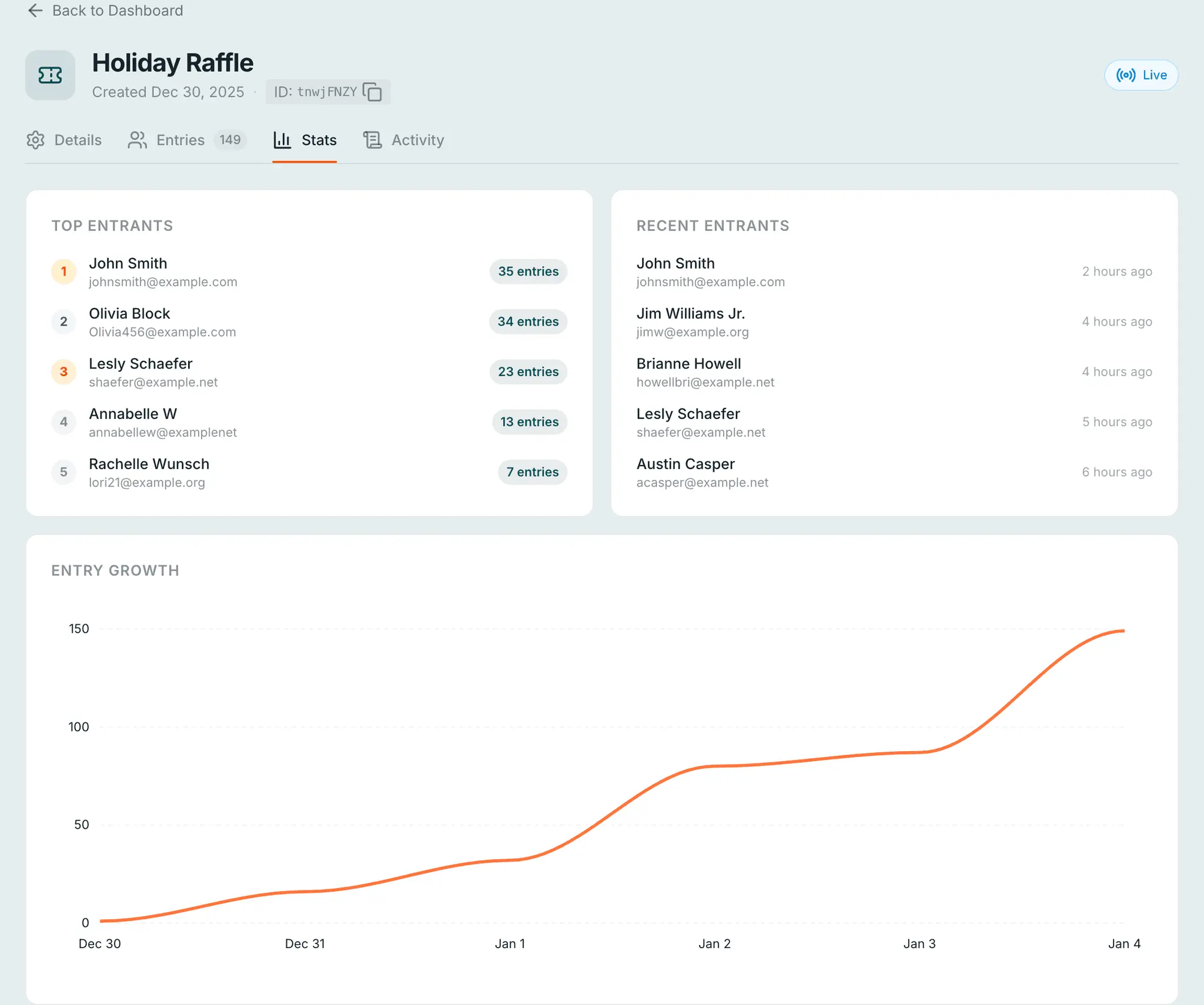 Screenshot 2 of Rafflebase