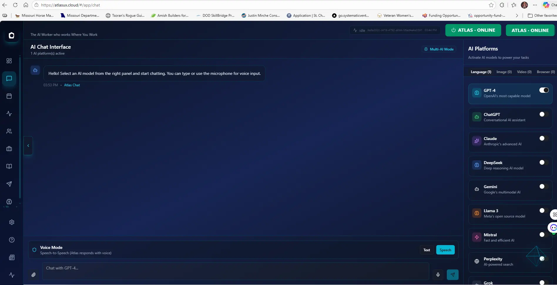 Screenshot 1 of Atlas UX
