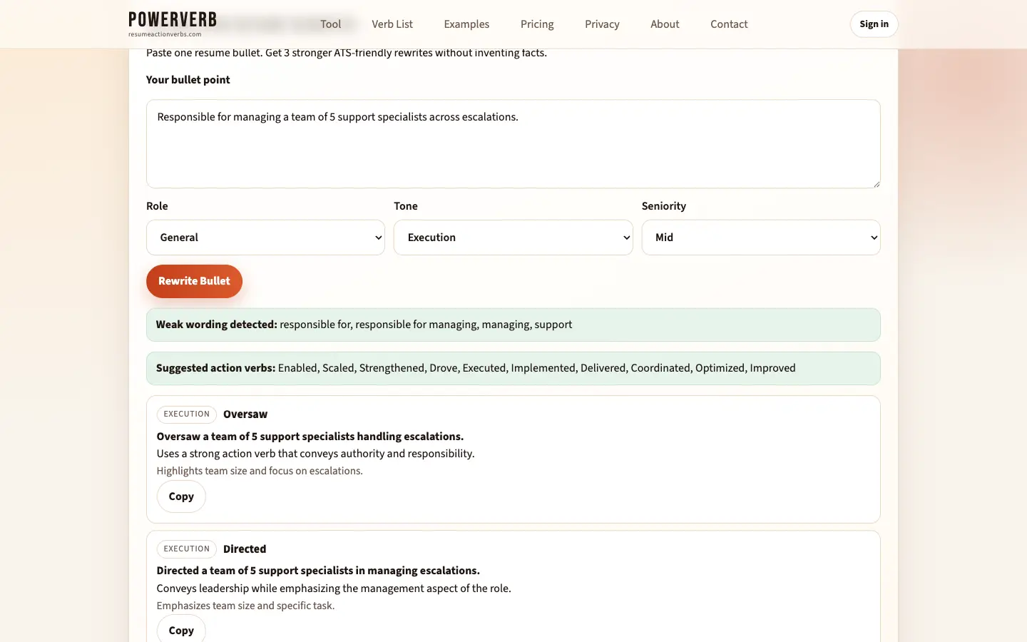 Screenshot 1 of PowerVerb