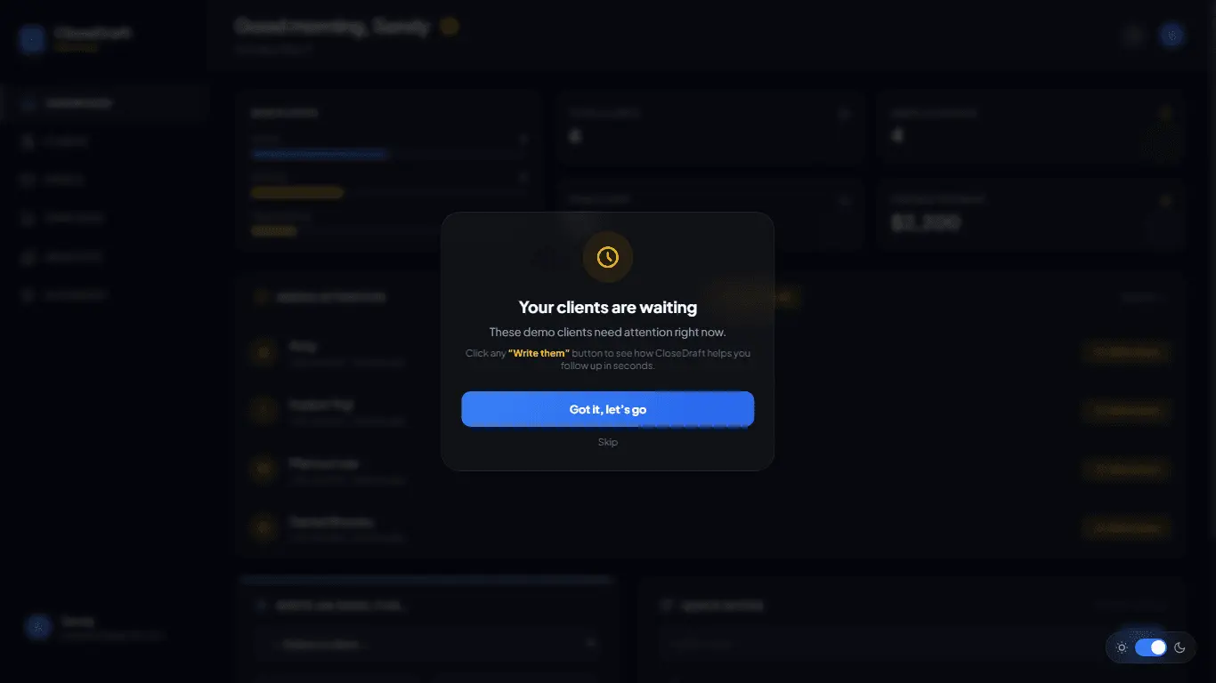 Screenshot 4 of CloseDraft