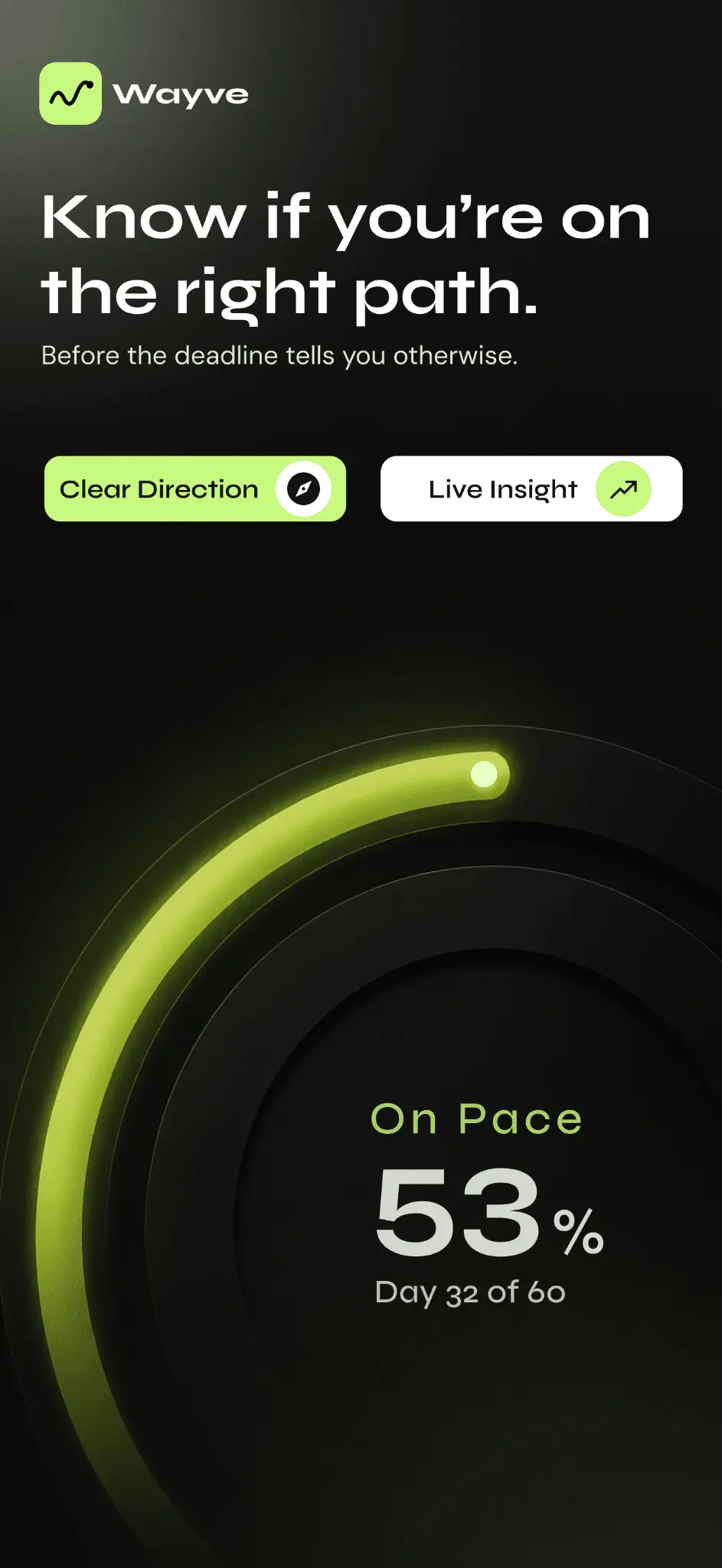 Screenshot 2 of Wayve: Goal & Deadline Tracker