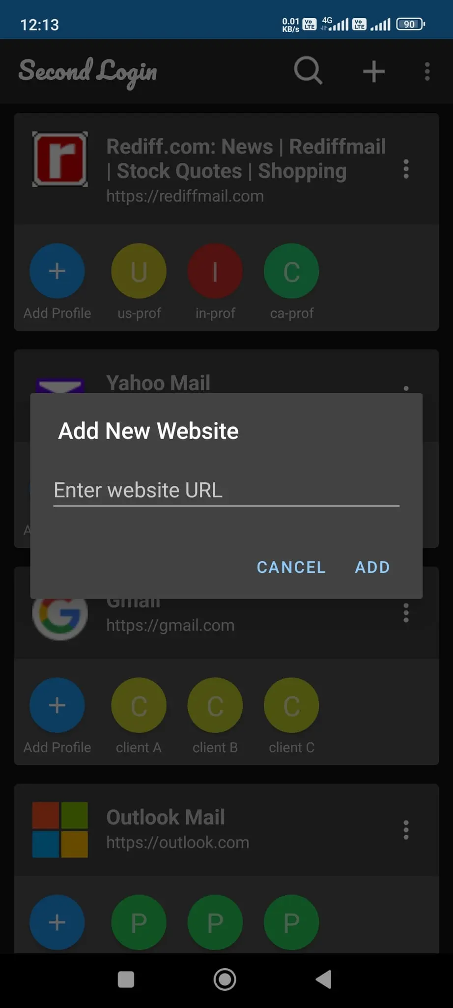 Screenshot 3 of Second Login