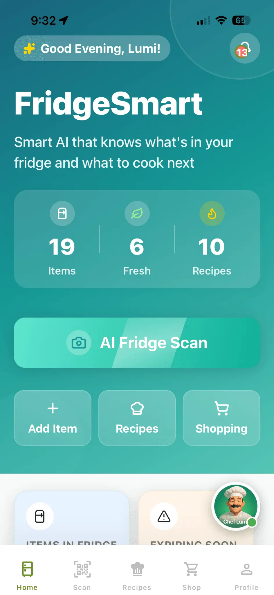 Screenshot 4 of FridgeSmart App