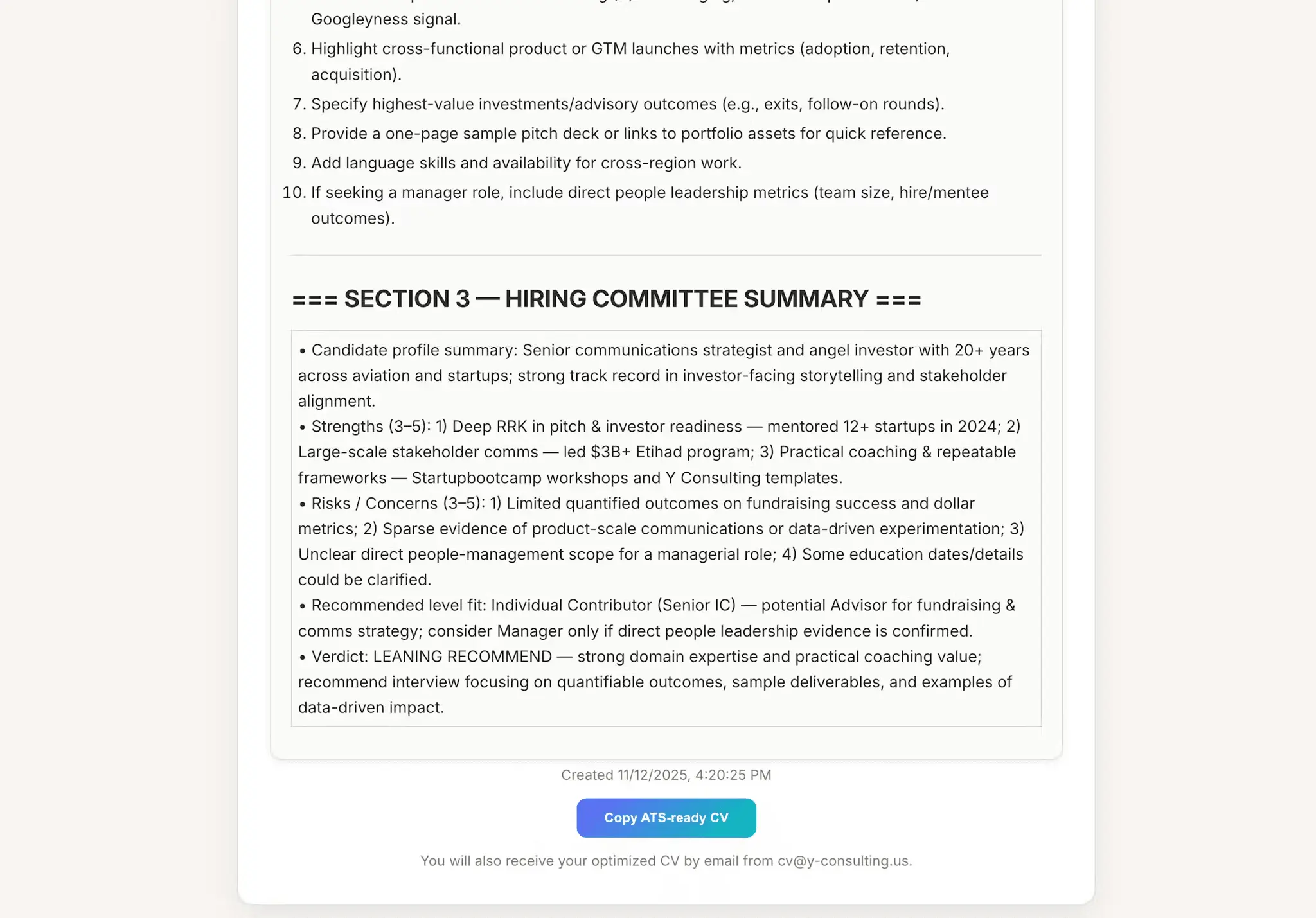 Screenshot 5 of AI CV Optimizer