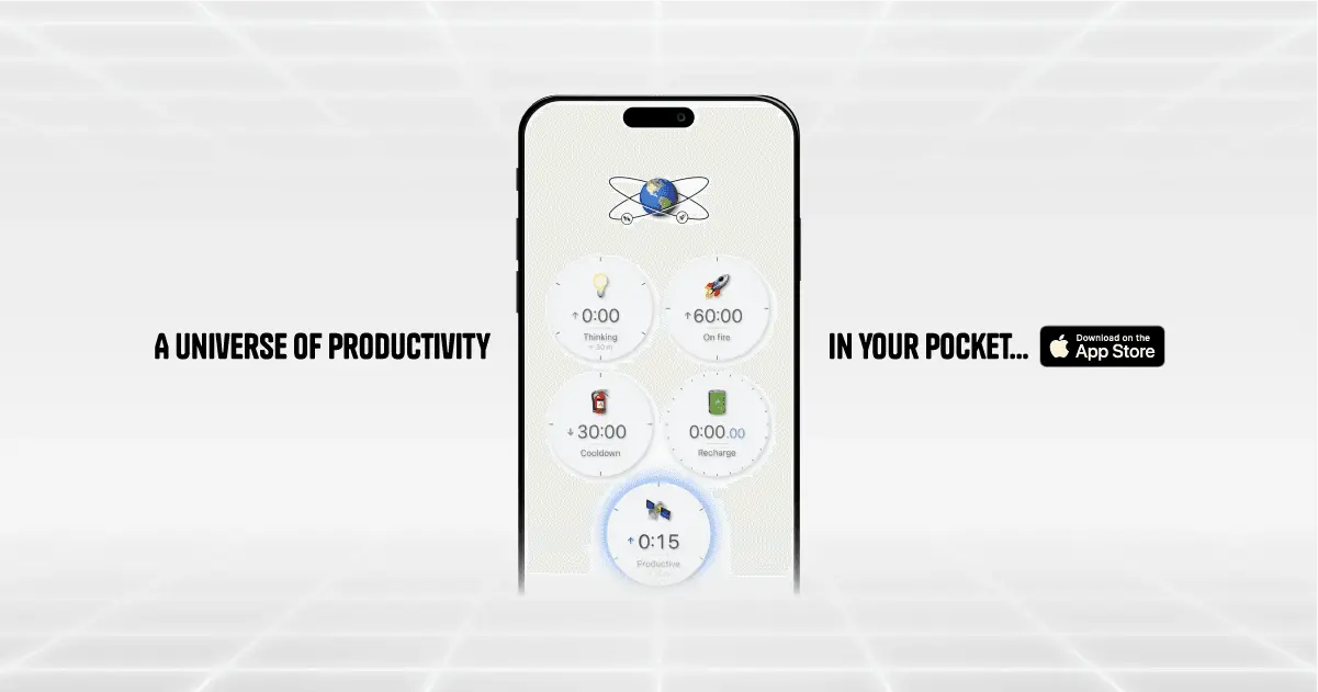 Screenshot 1 of Flowton: the "time particle"