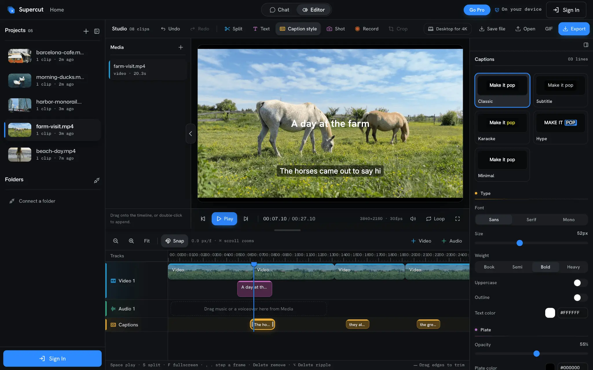 Screenshot 3 of SuperCut - The AI Video Editor