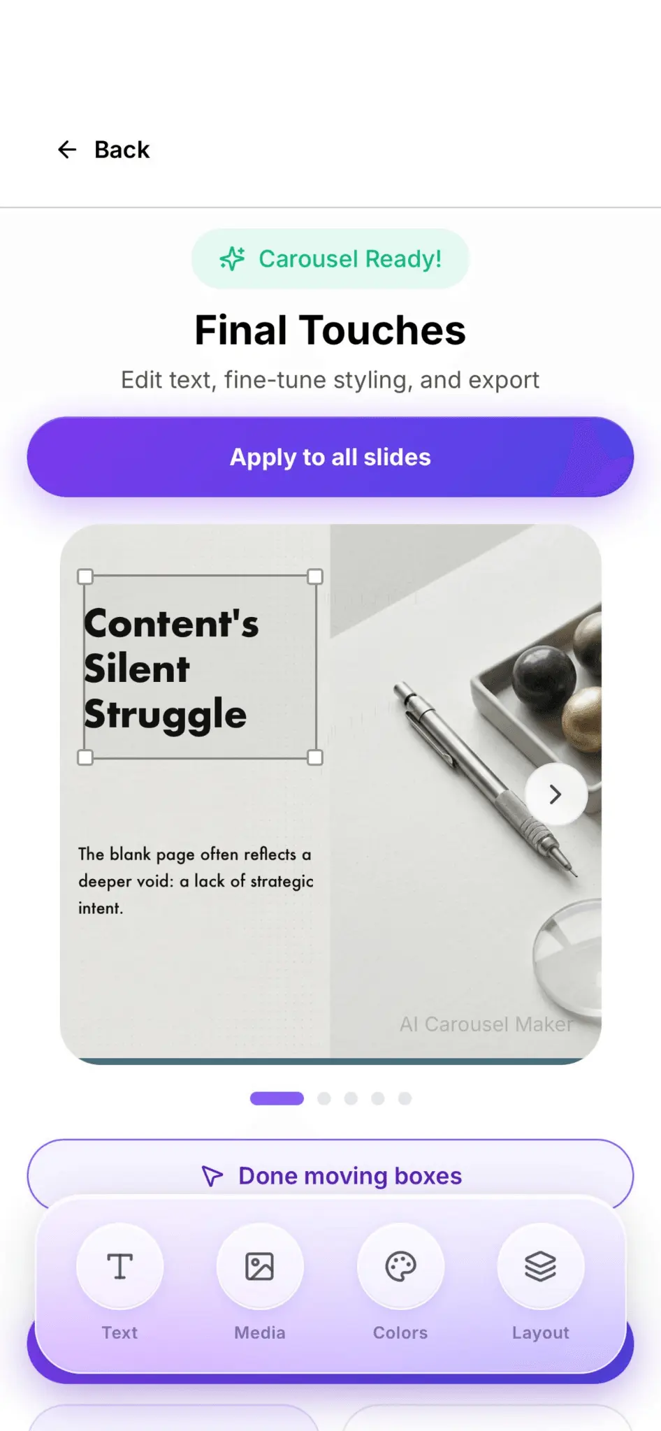 Screenshot 7 of AI Carousel Maker