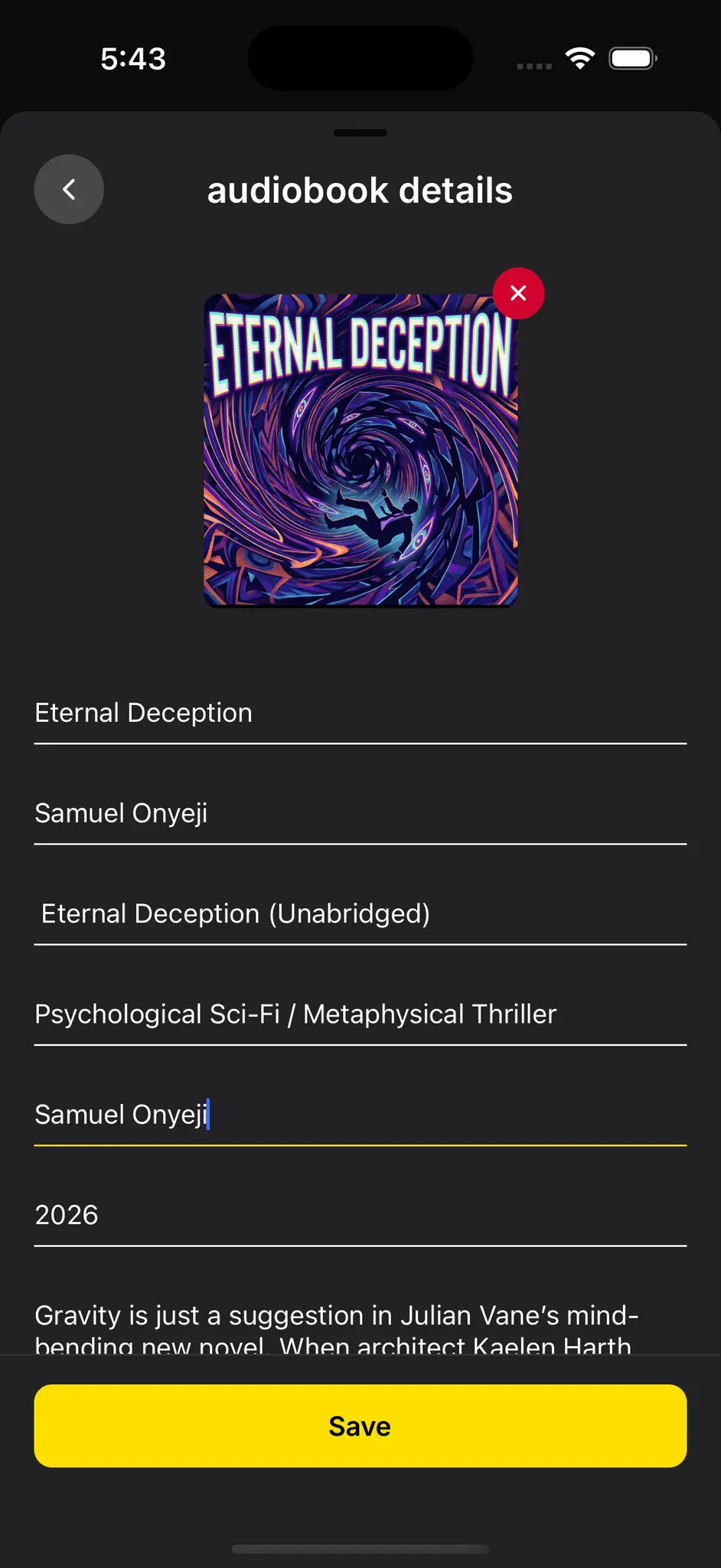 Screenshot 3 of M4Bindr : Audiobook Maker