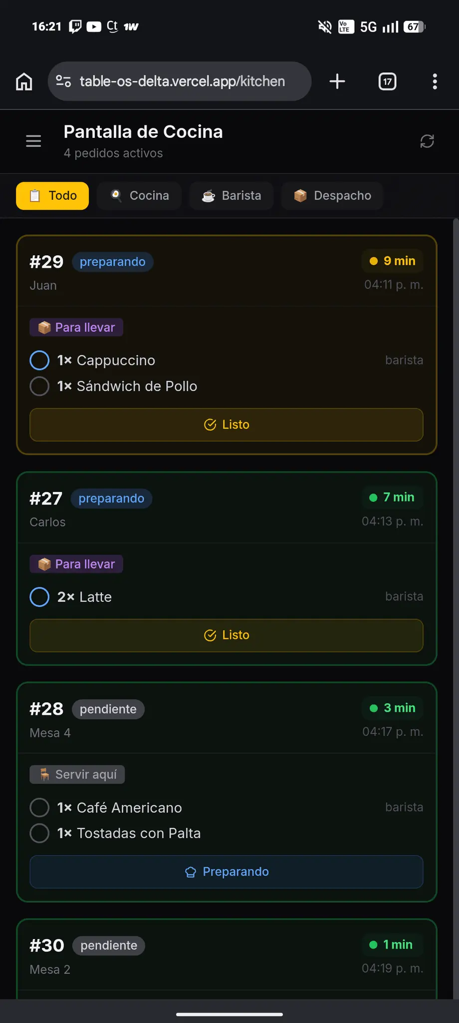 Screenshot 5 of TableOS