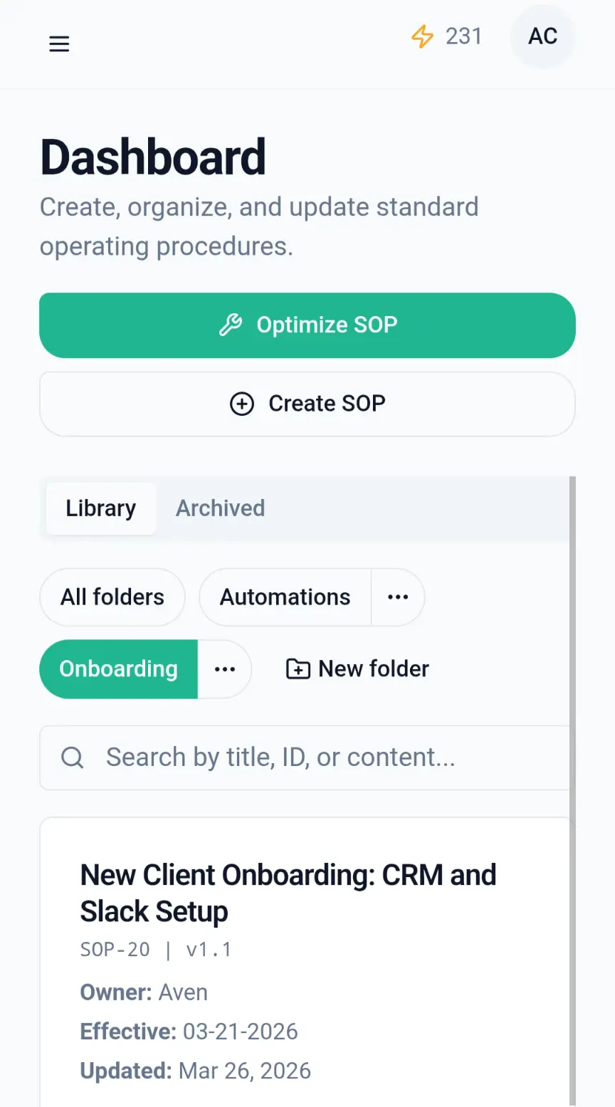 Screenshot 3 of ChatSOP